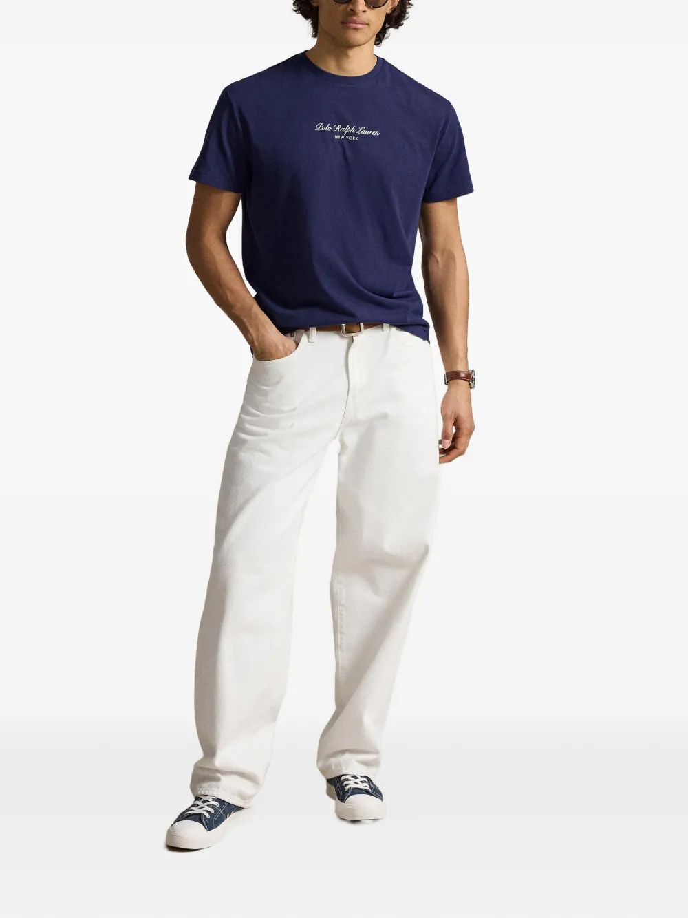 Polo Ralph Lauren Classic-fit jersey T-shirt met logo Blauw