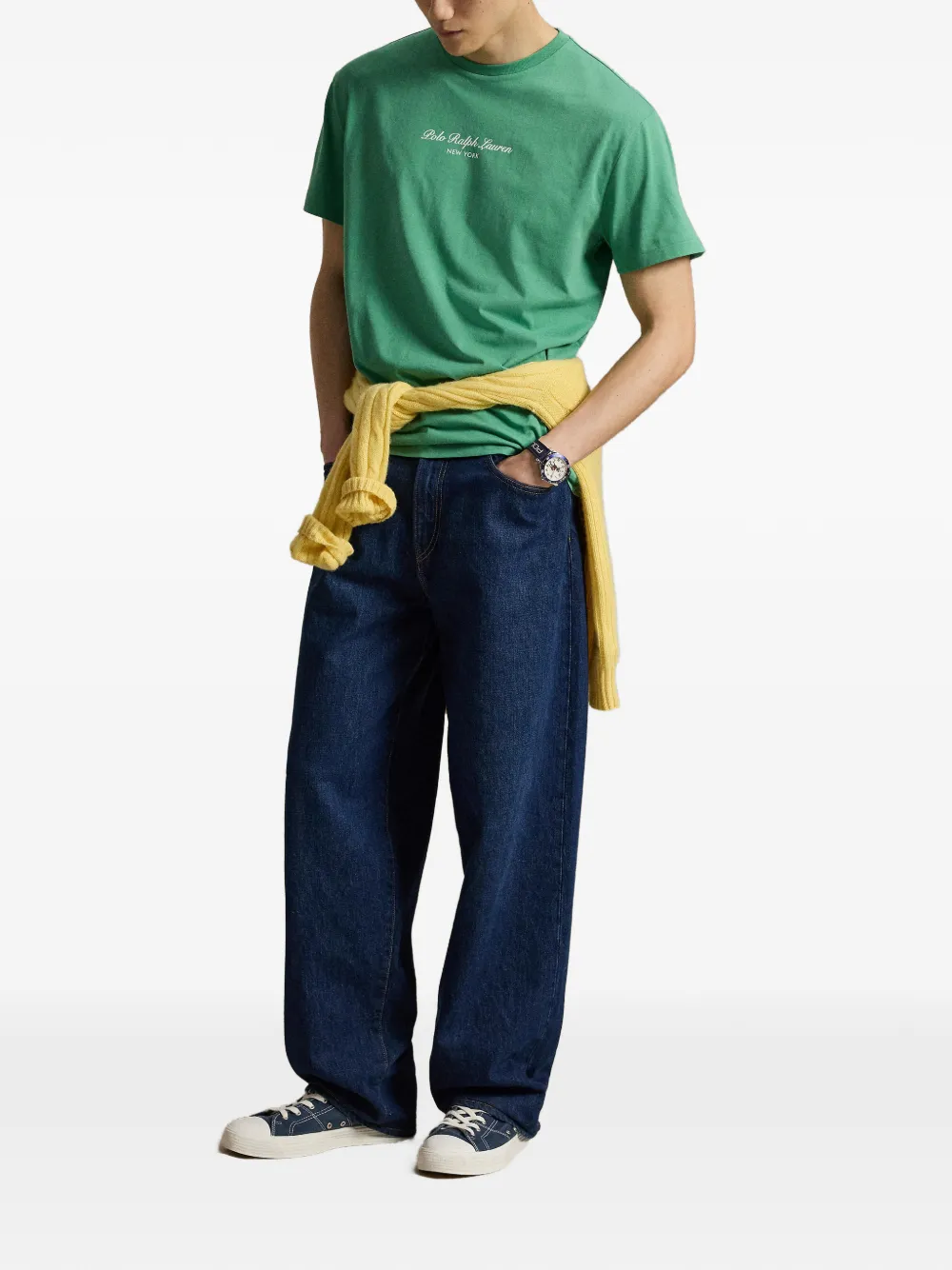 Polo Ralph Lauren Katoenen T-shirt met logoprint Groen