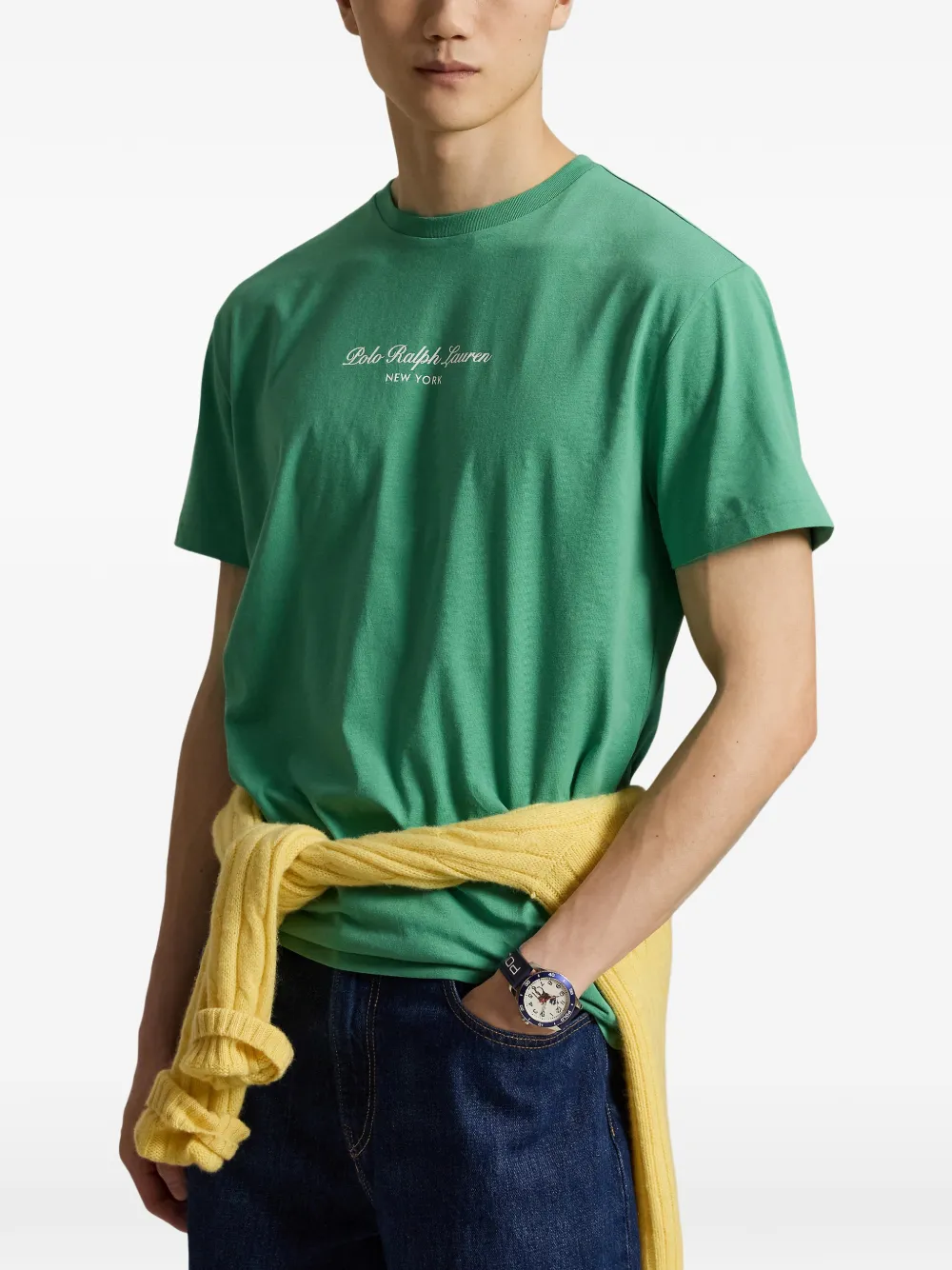 Polo Ralph Lauren Katoenen T-shirt met logoprint Groen