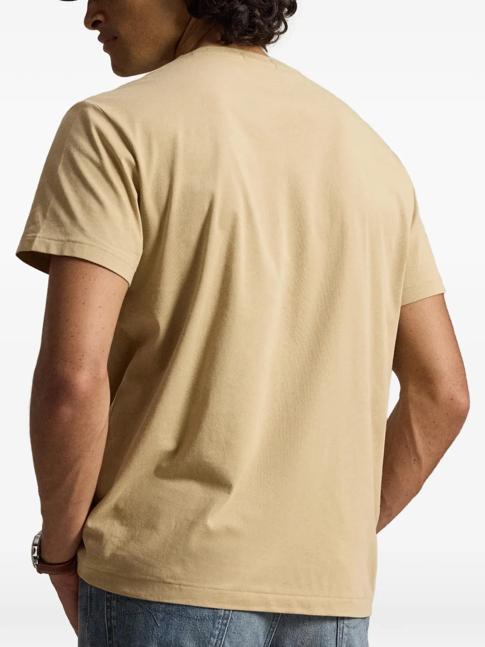 Polo Ralph Lauren Classic-fit jersey T-shirt met logo Beige
