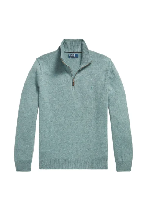 Polo Ralph Lauren quarter-zip Pony-embroidered sweater