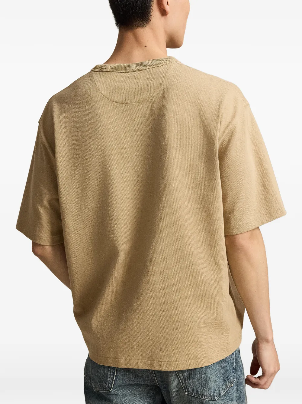 Polo Ralph Lauren Relaxed Fit jersey T-shirt met ronde hals Beige