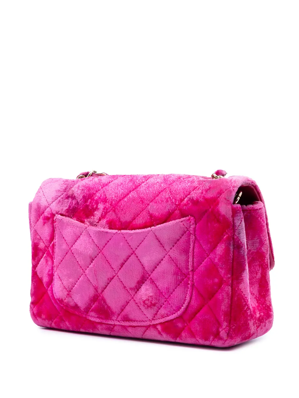 CHANEL Pre-Owned 2015-2016 Mini Rectangular Classic Velvet Single