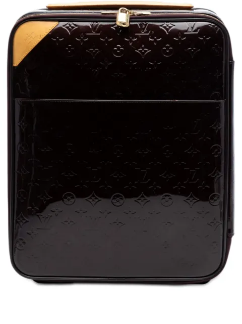 Louis Vuitton Pre-Owned 2012 모노그램 베르니 페가스 45 트래블 백