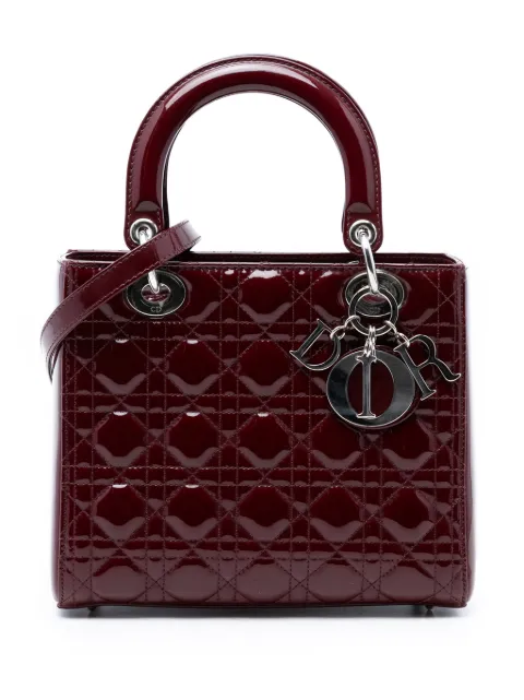 Christian Dior Pre-Owned bolso satchel Cannage Lady Dior mediano 2011