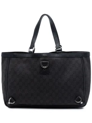 Gucci デニム ハンドバッグ Gucci Pre-Owned 2000-2015 GG デニム ハンドバッグ | ブラック