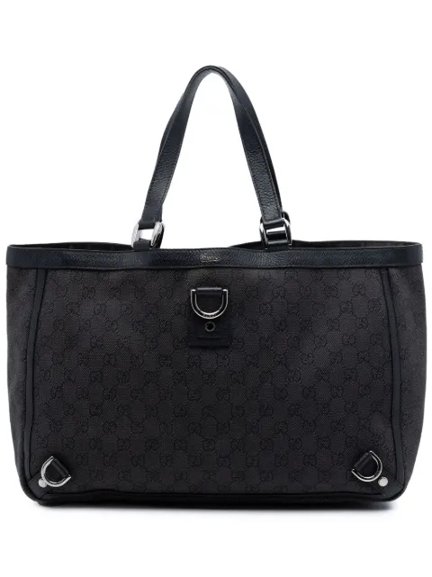 Gucci Pre-Owned 2016-2026 GG Denim Abbey D Ring tote bag