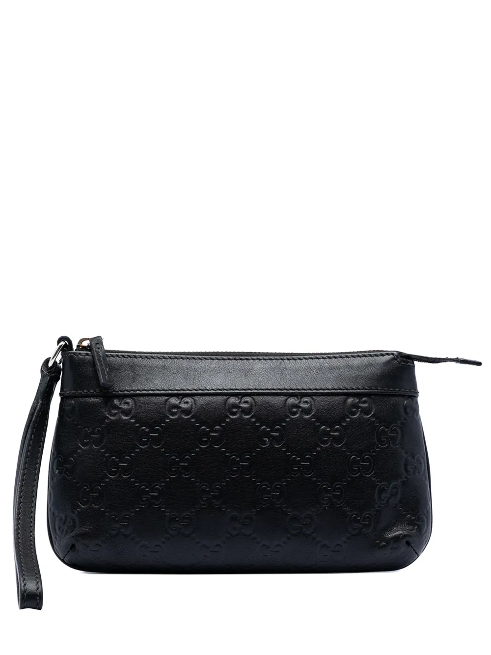 Gucci Pre-Owned 2000-2015 Guccissima New Britt Wristlet pouch - Nero