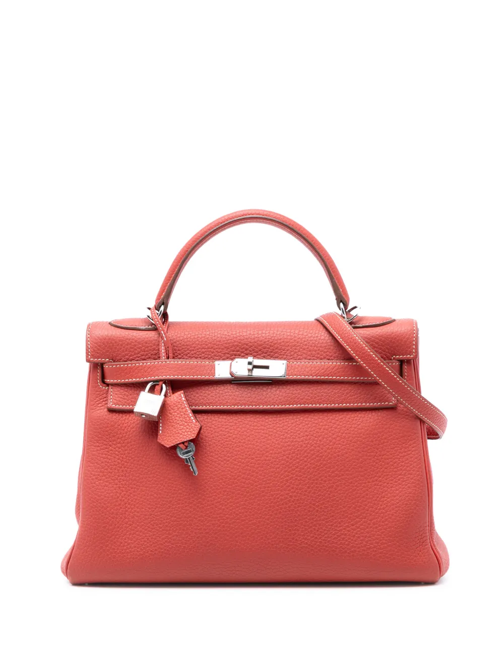 Hermès Pre-Owned 2011 Clemence Kelly II Retourne 32 satchel - Orange