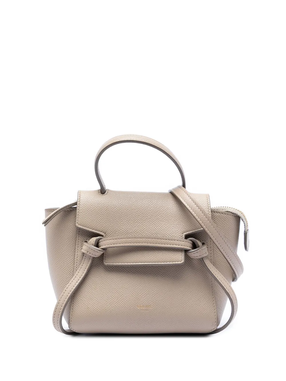 Celine Pre-Owned 2020 Pico Grained Calfskin Belt Bag satchel - Marrone