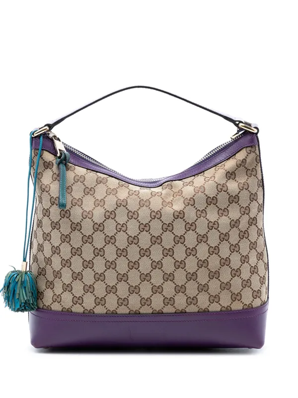 Gucci Pre-Owned 2016-2026 GGキャンバス チアー ホーボーバッグ
