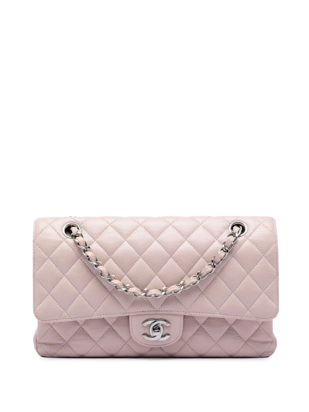 CHANEL Pre-Owned 2014 Medium Classic Caviar Double Flap shoulder bag - Rosa