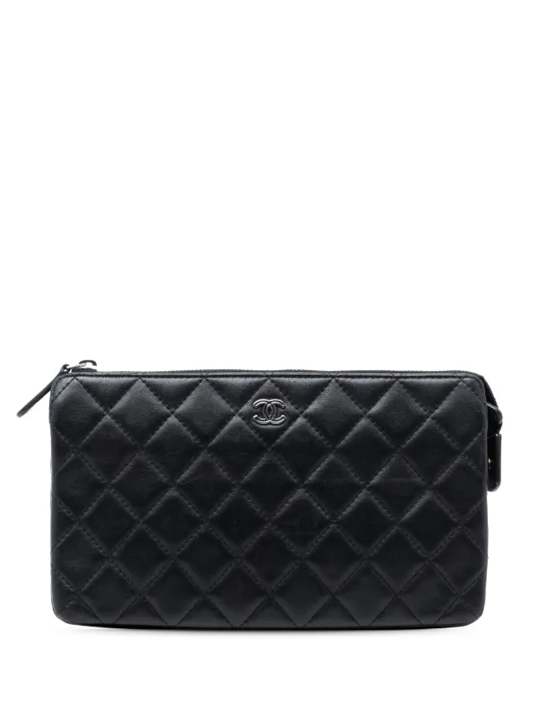 CHANEL Pre-Owned 2014-2015 ココマーク マトラッセ ラムスキン 