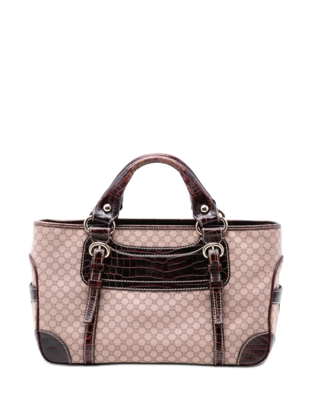 Celine Pre-Owned 2007 Macadam Canvas Boogie handbag - Marrone