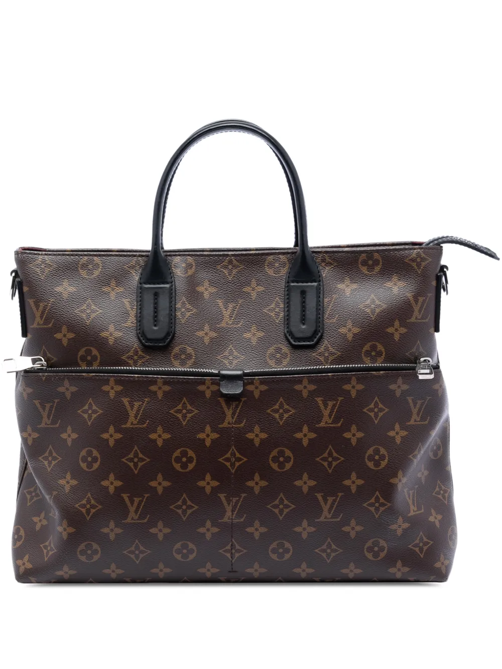 Louis Vuitton Pre-Owned 2015 Monogram Macassar 7 Days A Week satchel - Marrone
