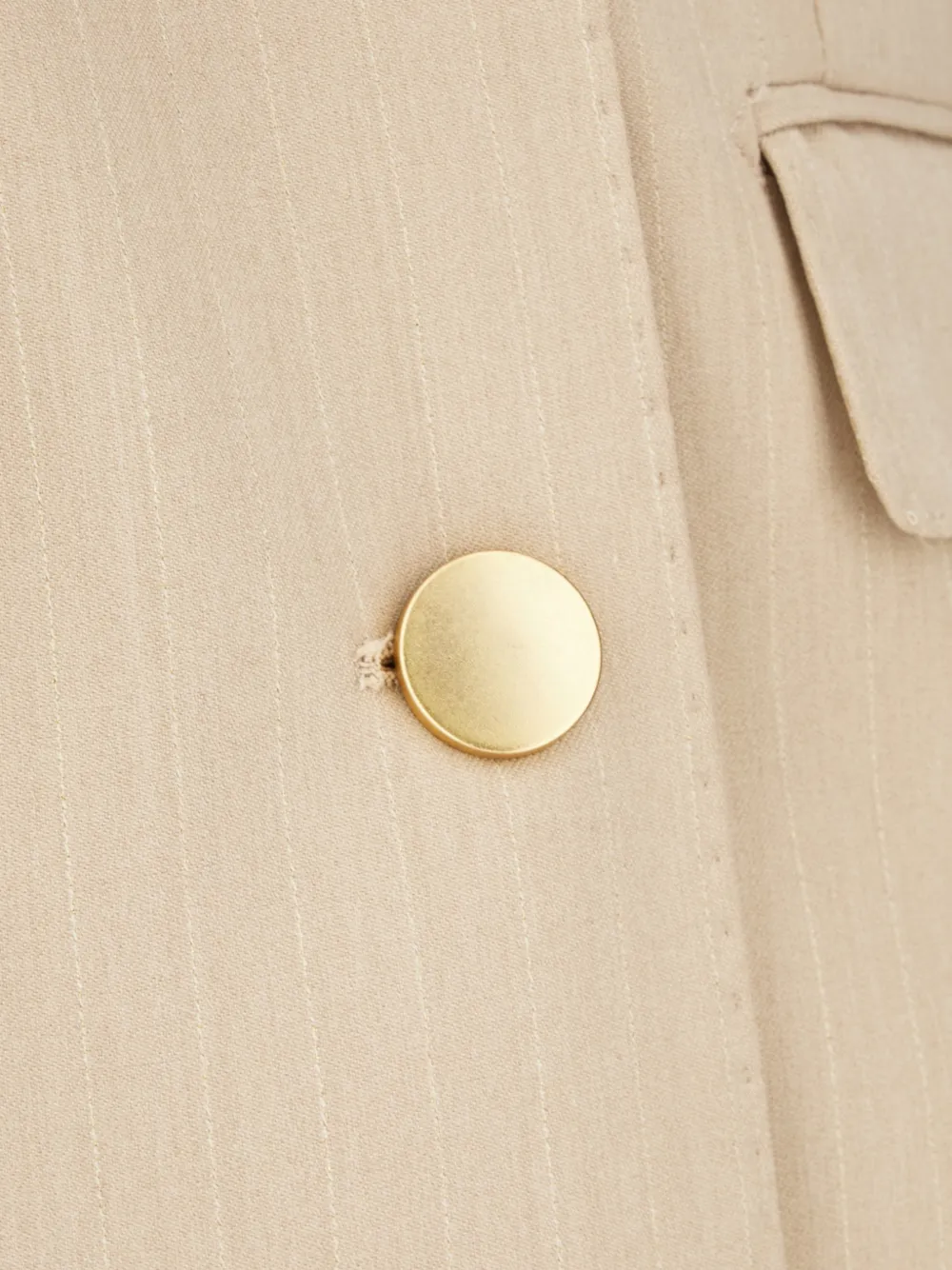 Tagliatore Blazer met krijtstreep en dubbele rij knopen Beige