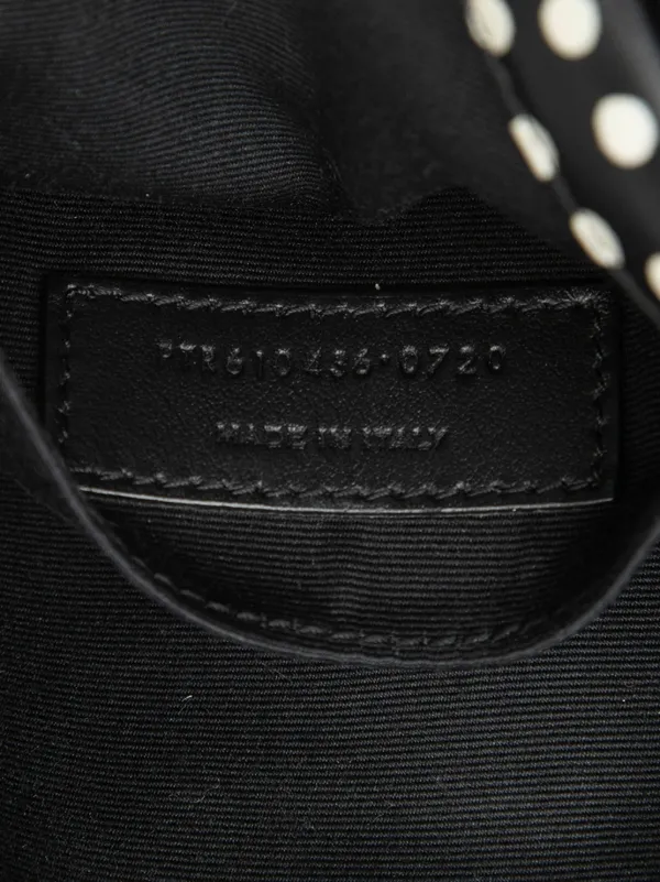 Saint Laurent Pre-Owned 2020 シェブロン カーフスキン ポルカドット 