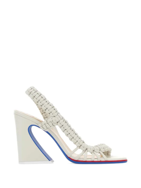 Fendi Arco Sandals in White