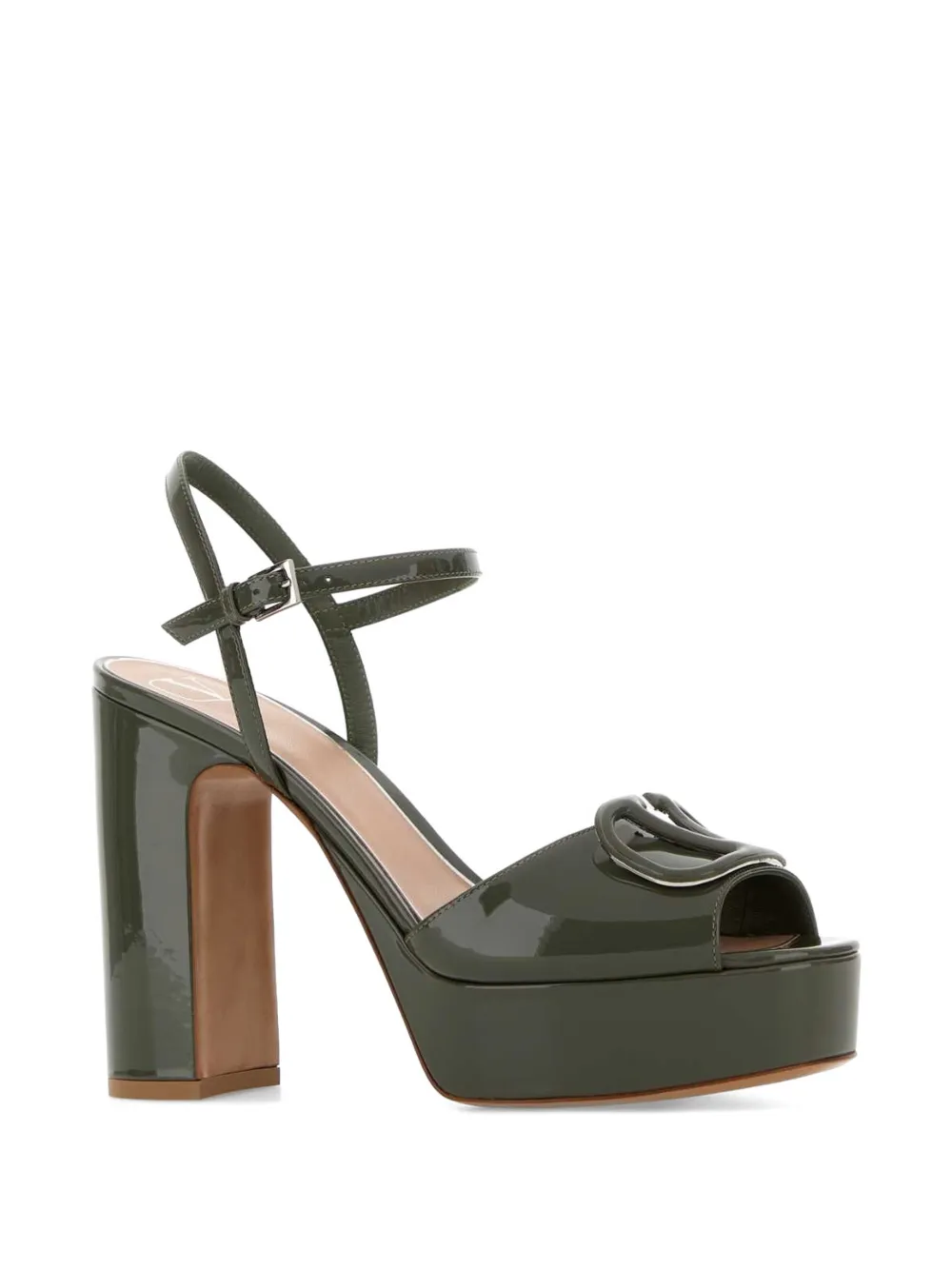 Valentino Garavani VLogo Signature patent sandals Groen