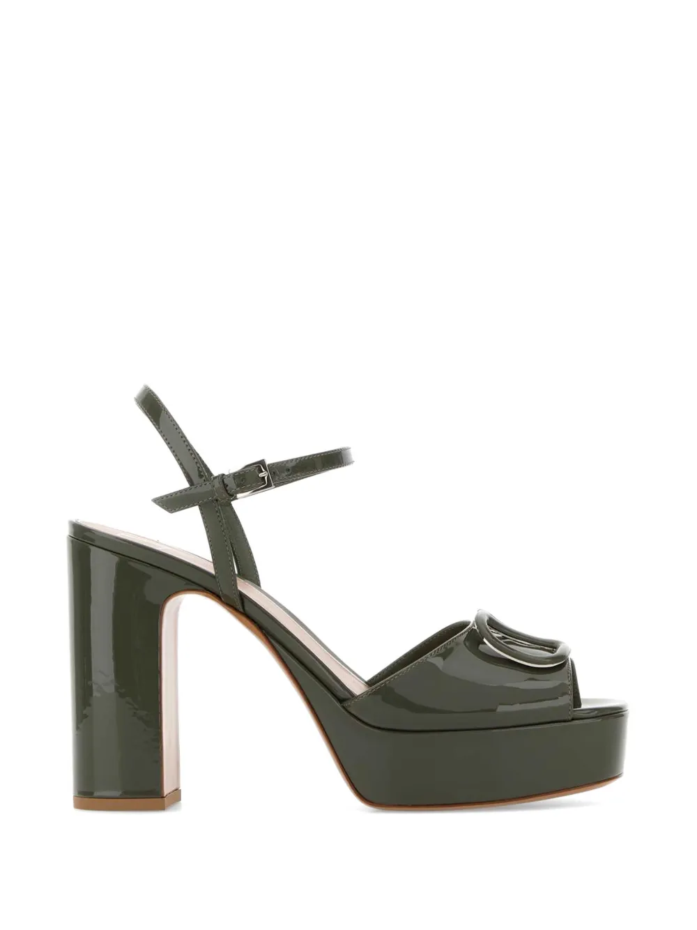 Valentino Garavani VLogo Signature patent sandals Groen