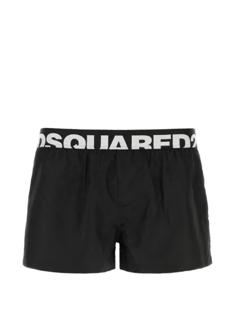 DSQUARED2 logo-waistband swim shorts