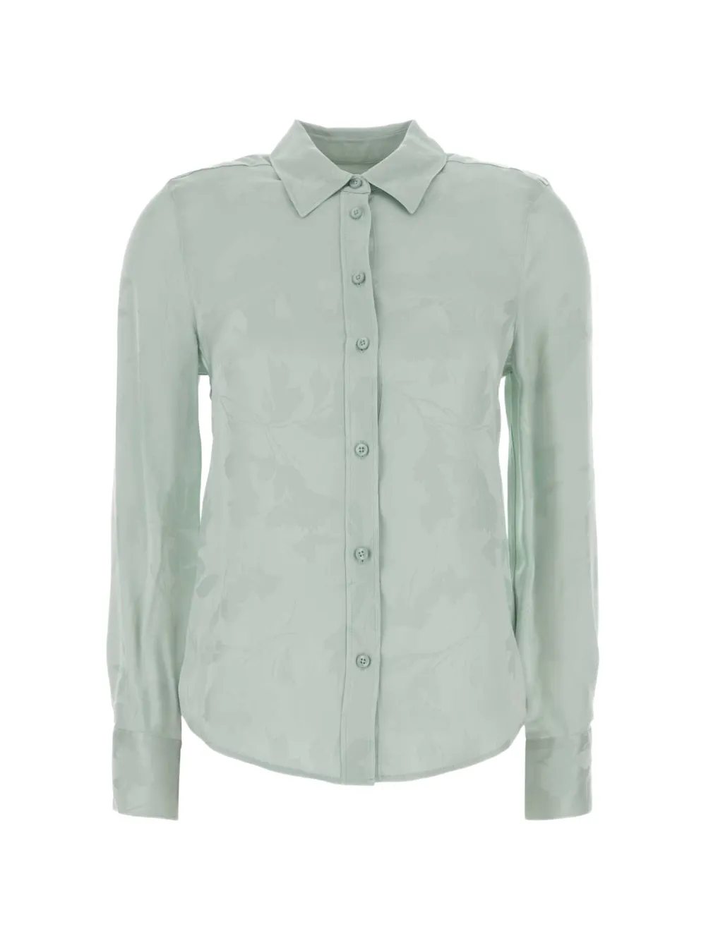Calvin Klein jacquard floral-pattern shirt - Verde