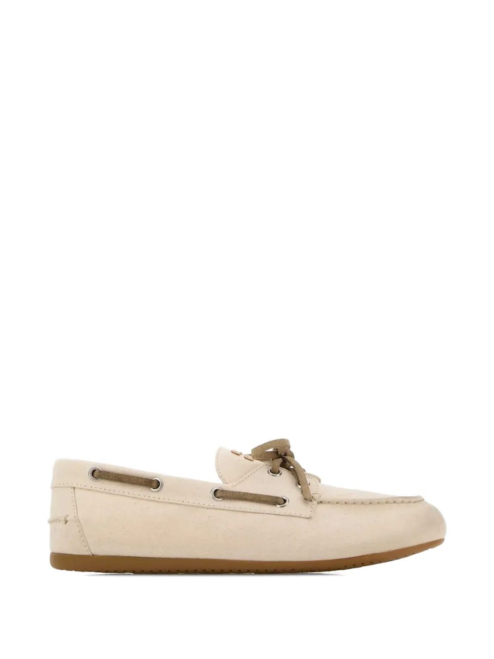 Miu Miu lace-up boat shoes - Toni neutri