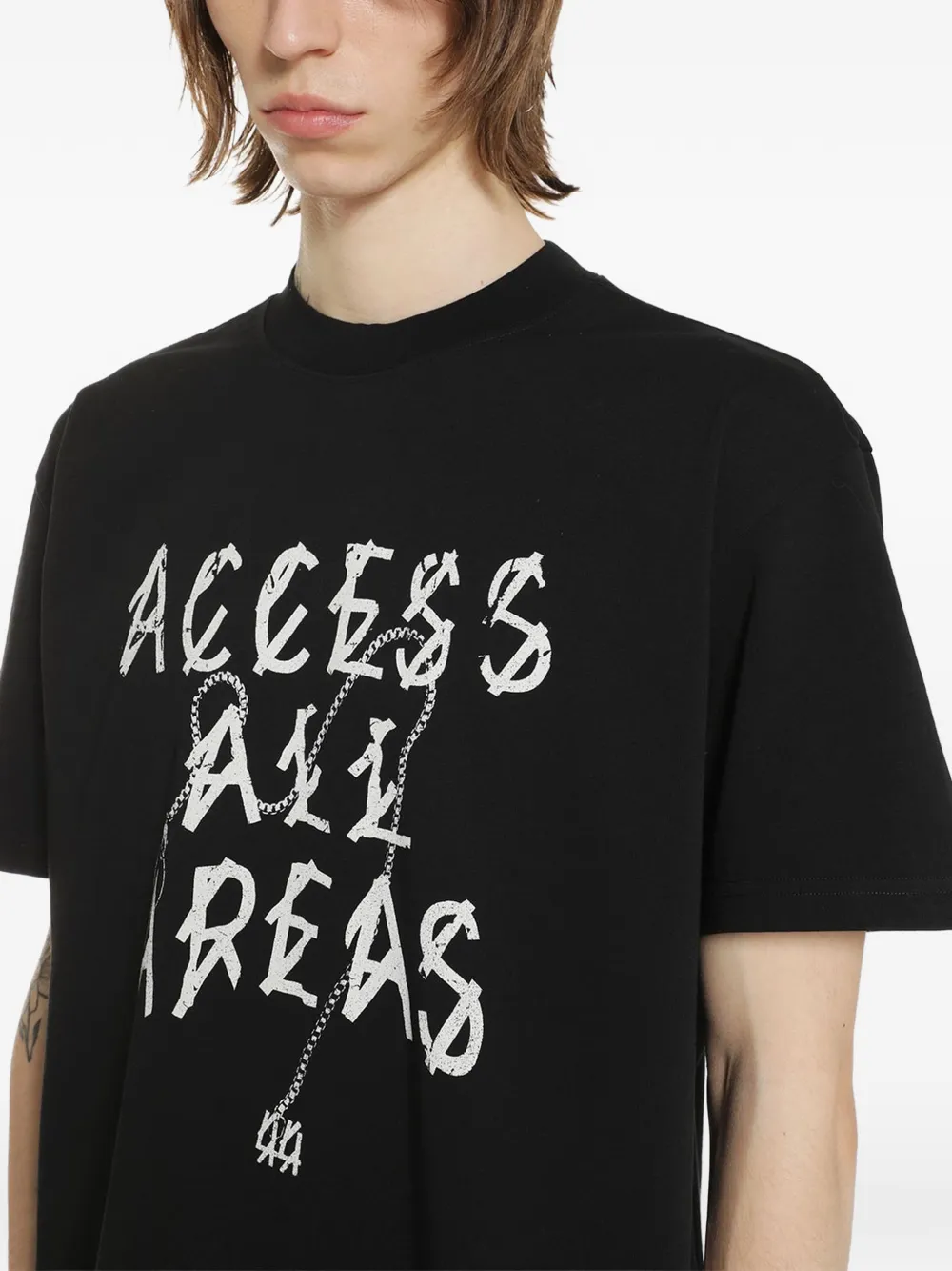 44 LABEL GROUP AAA T-shirt met print Zwart