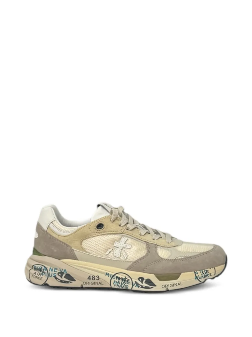 Premiata Mase panelled sneakers Beige