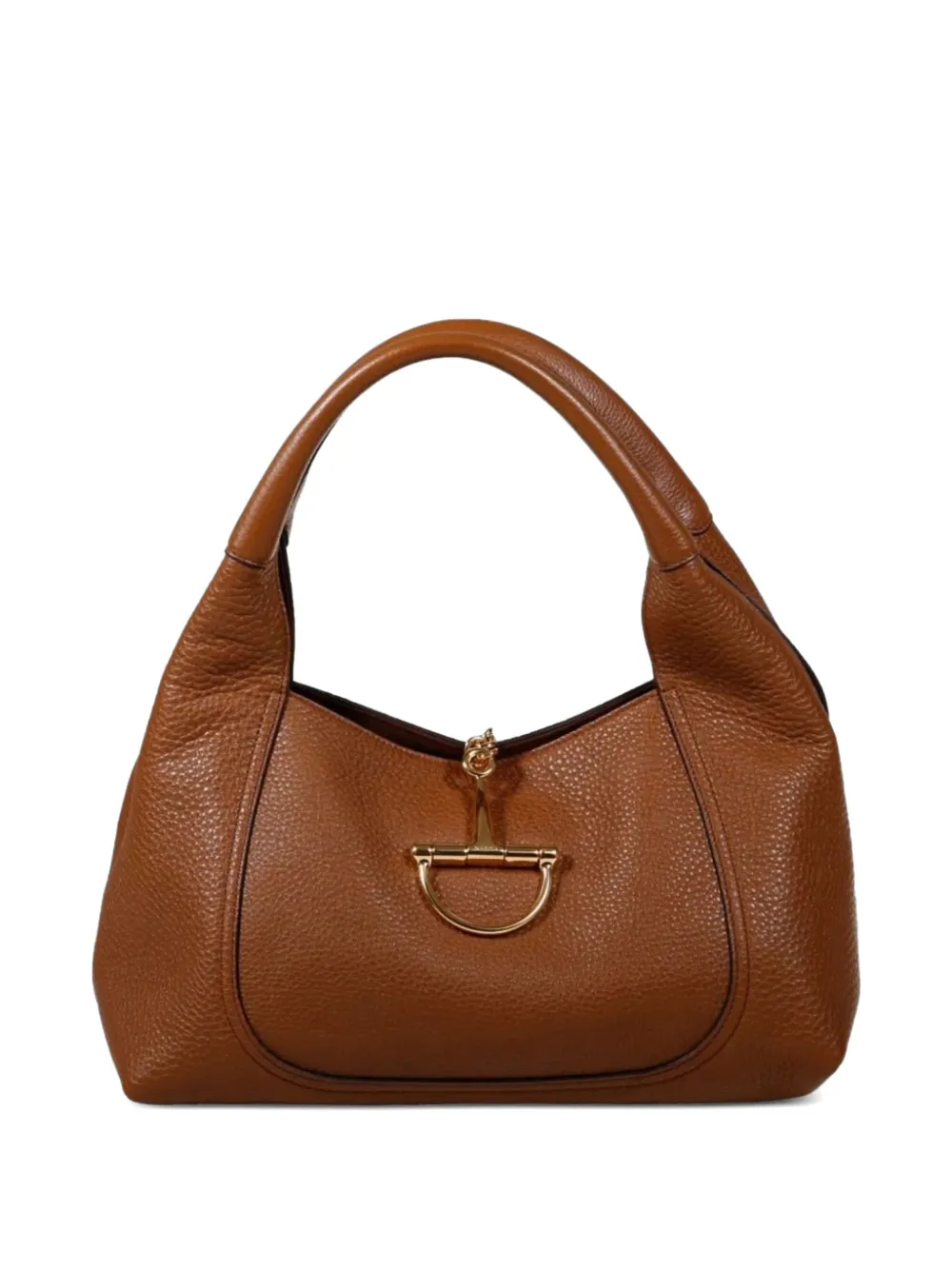 Gucci Softbit grained leather tote bag - Brown