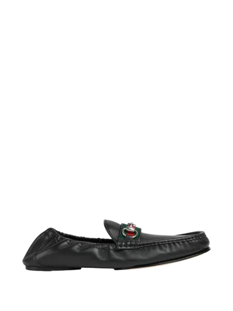 Gucci Horsebit Web-stripe loafers