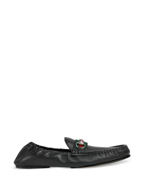 Gucci Horsebit Web-stripe loafers