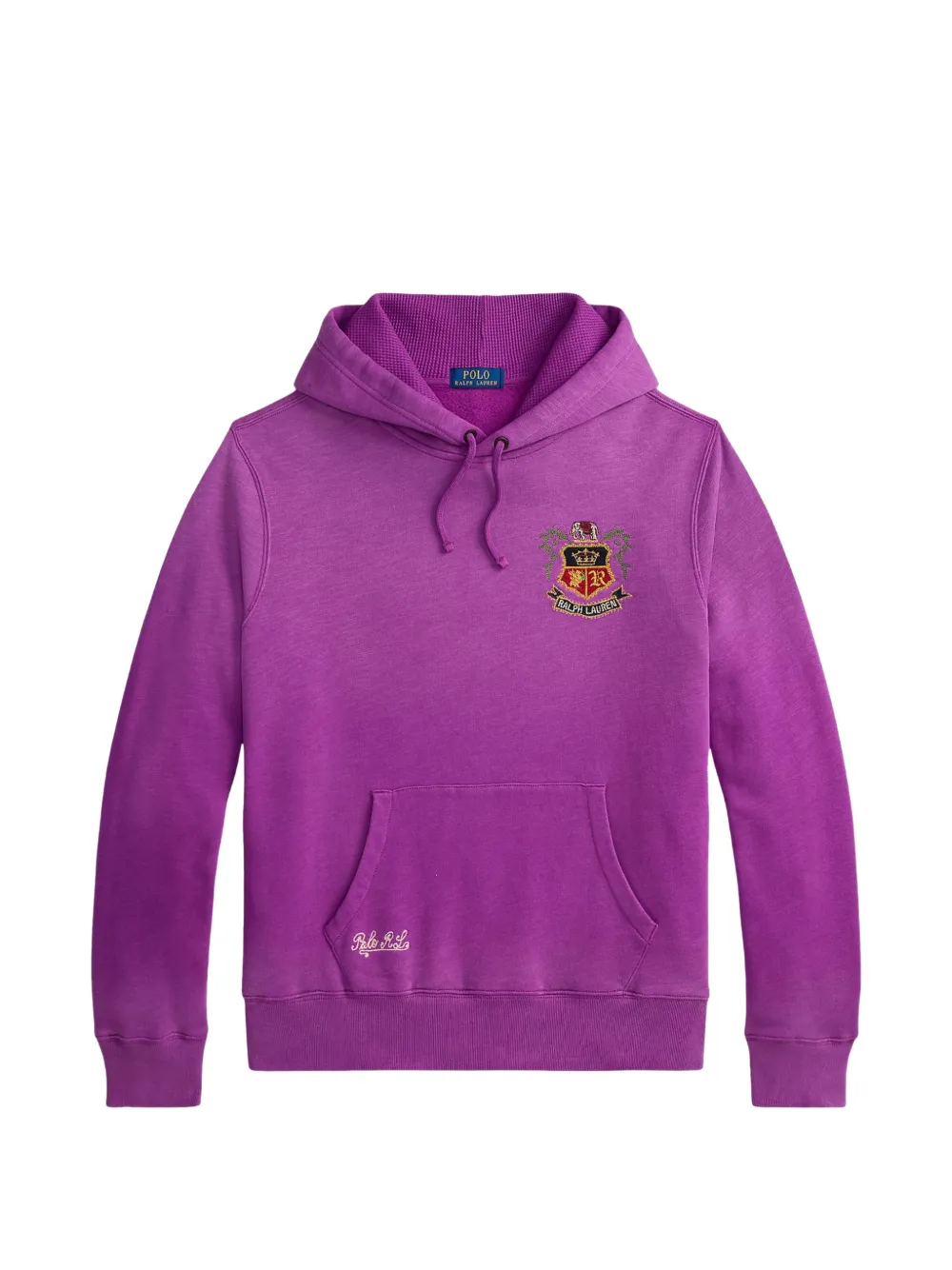 Polo Ralph Lauren crest-embroidered hoodie - Purple