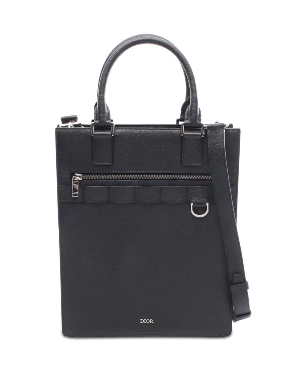 Christian Dior Pre-Owned 2021 Leather Safari North-South tote bag - Nero