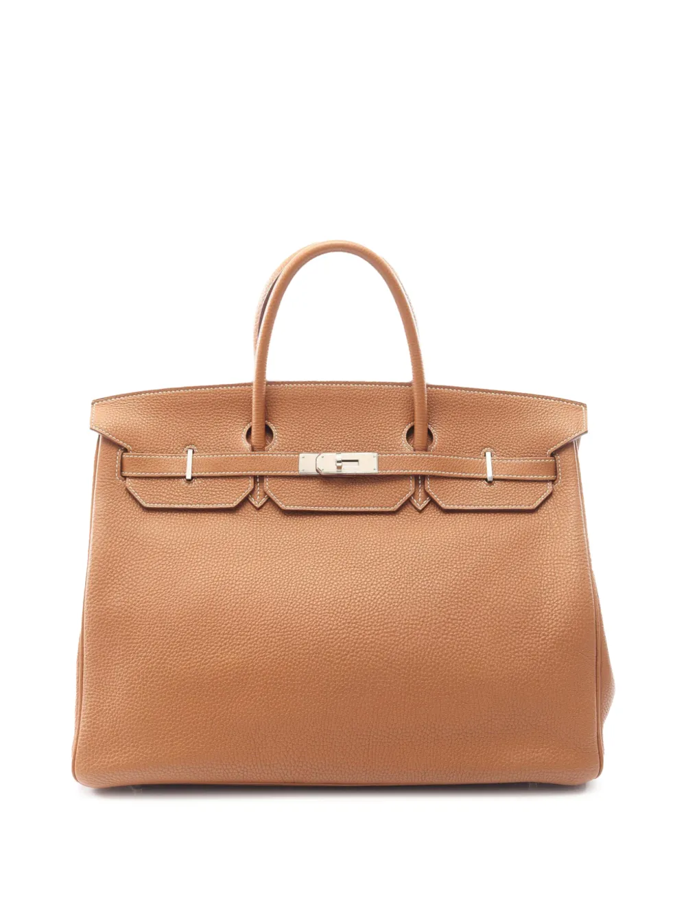 Hermès Pre-Owned 2010 Togo Birkin Retourne 40 handbag - Marrone