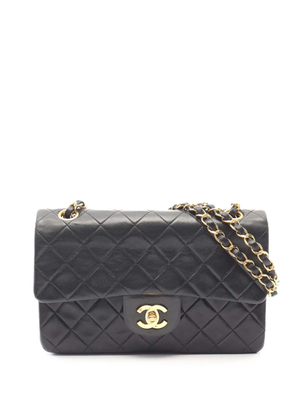 CHANEL Pre-Owned 1997-1999 Small Classic Lambskin Double Flap shoulder bag - Nero