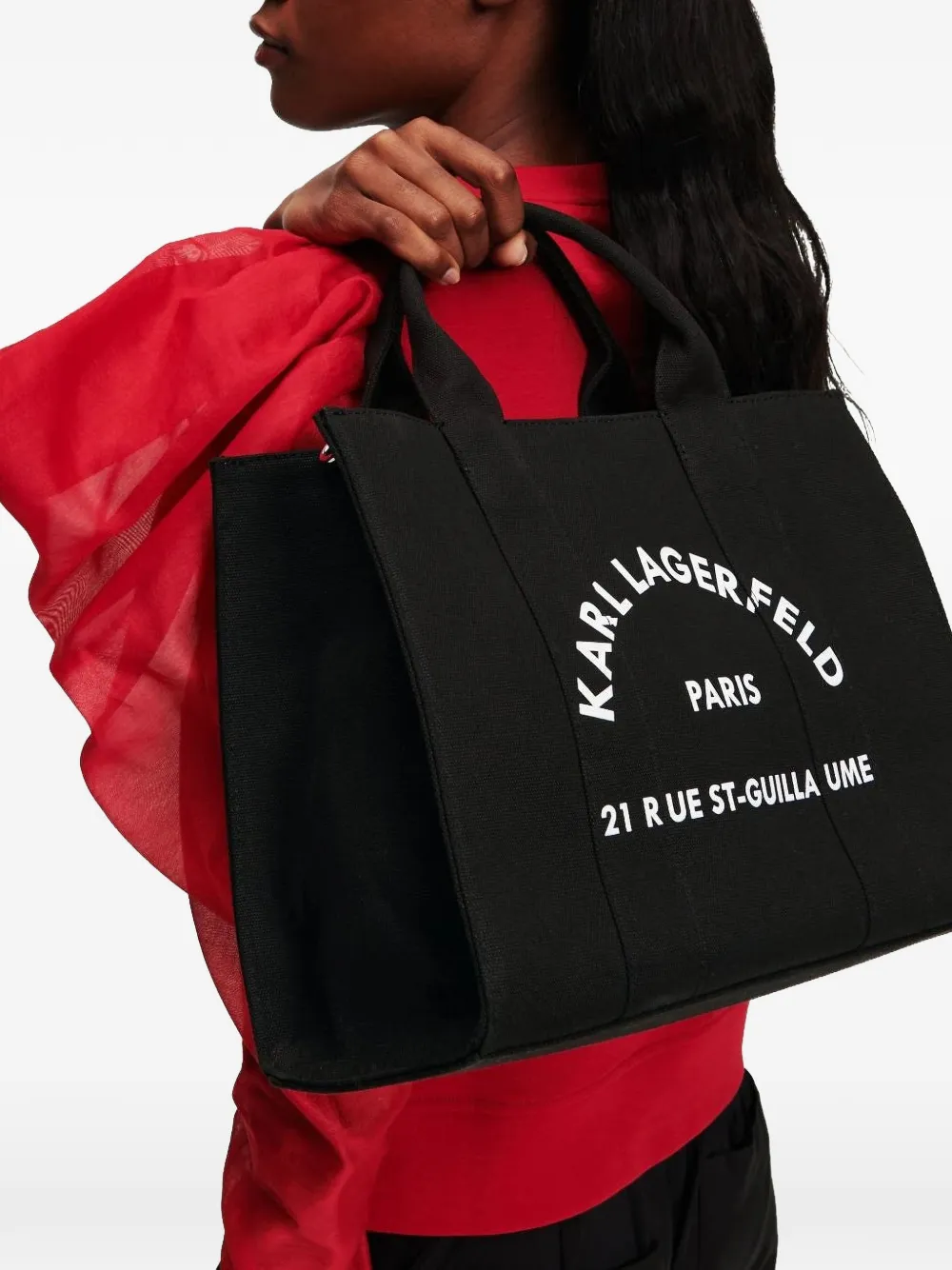 Karl Lagerfeld Medium Rue St-Guillaume shopper Zwart