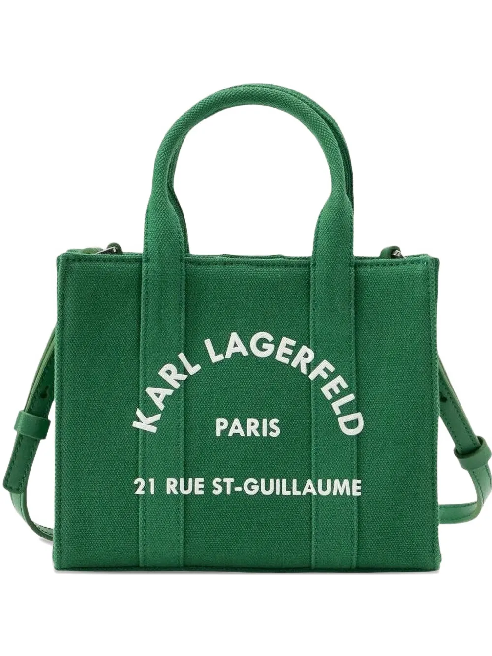 Karl Lagerfeld logo-print tote bag - Verde