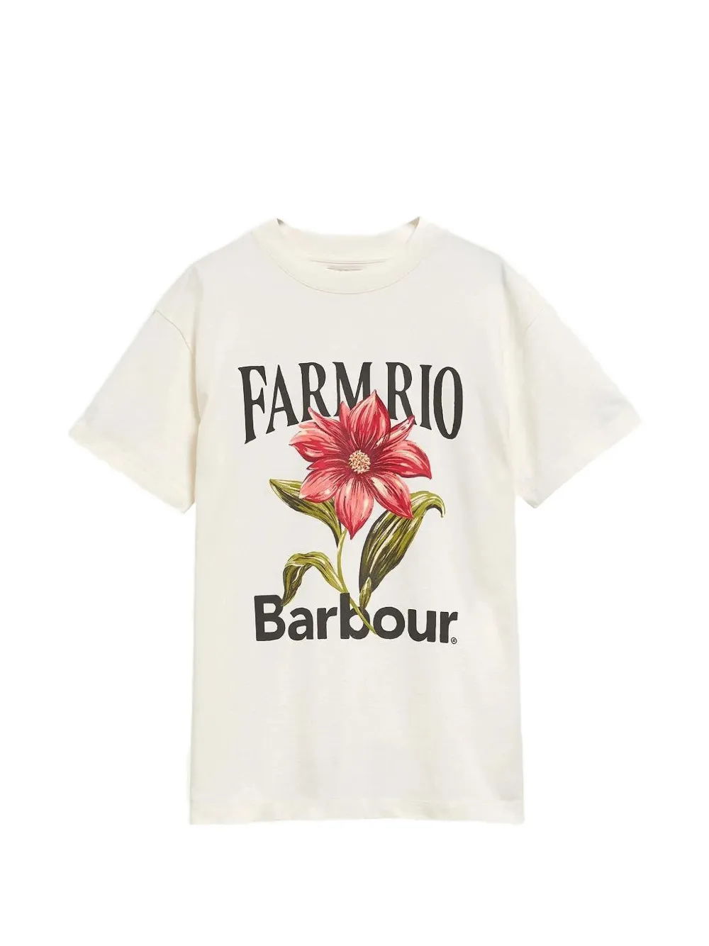 Barbour Farm Rio floral-print T-shirt - Bianco