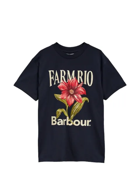 Barbour x FARM Rio floral-print T-shirt
