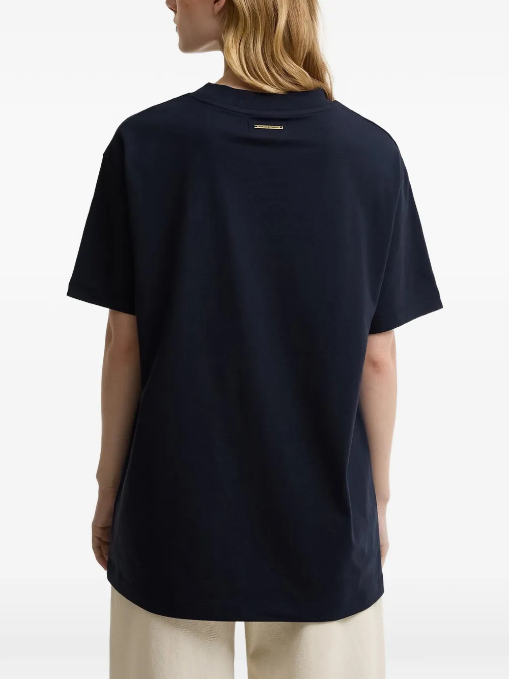 Barbour x Farm Rio T-shirt met bloemenprint Blauw