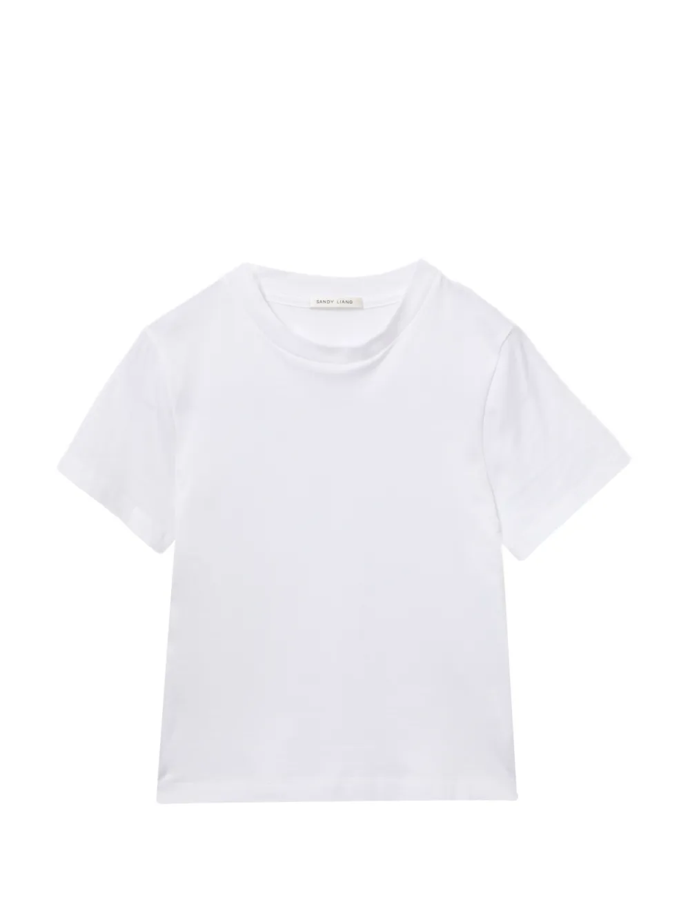 Sandy Liang t-shirt à col rond - Blanc Sandy Liang t-shirt à col rond - Blanc