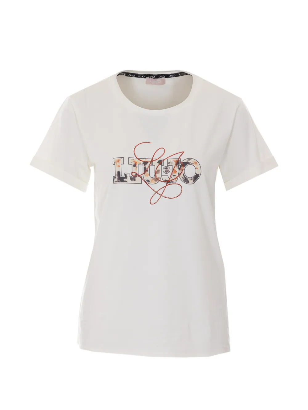 LIU JO logo-print T-shirt - Weiß