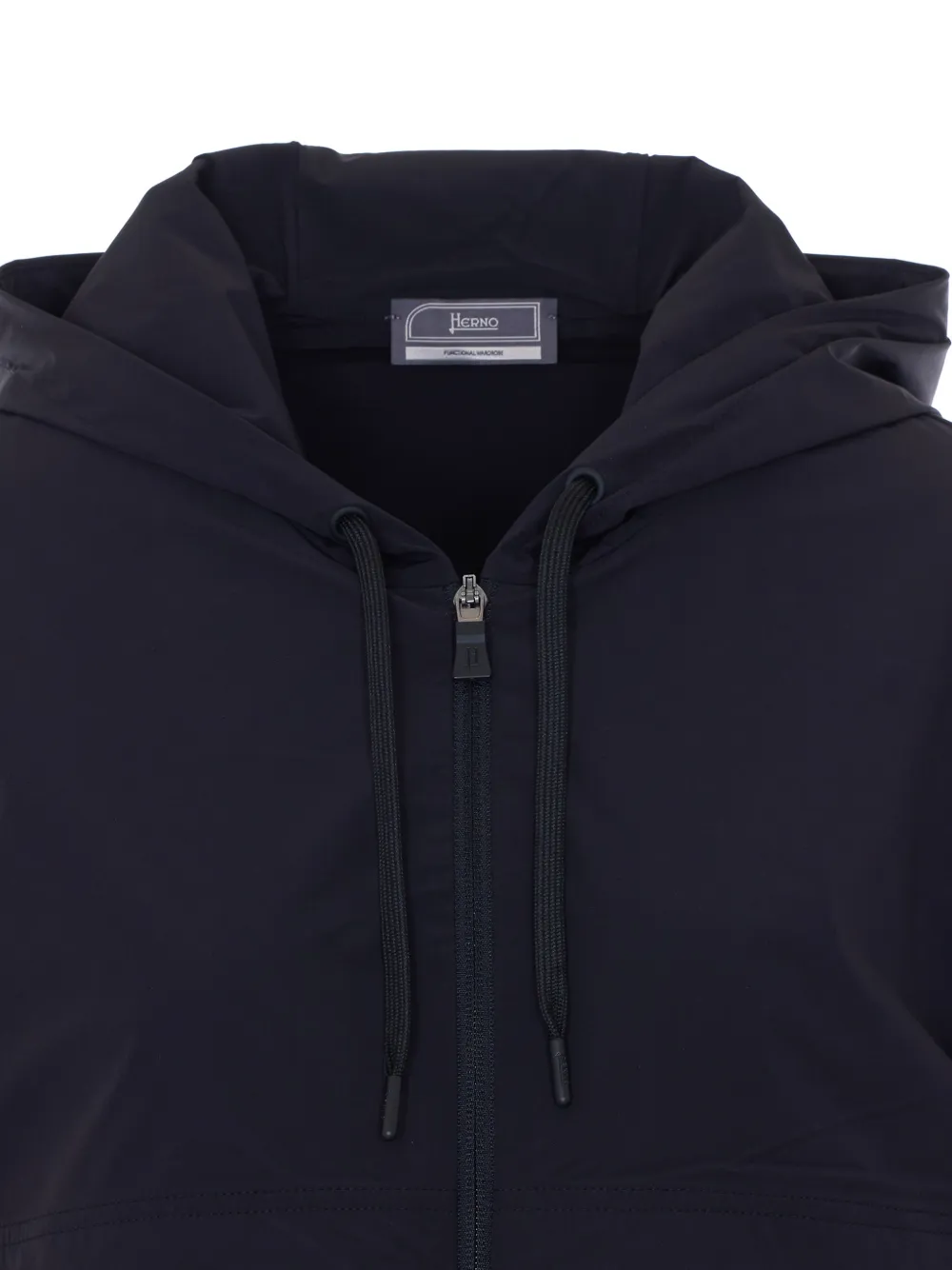 Herno Hoodie met rits Blauw
