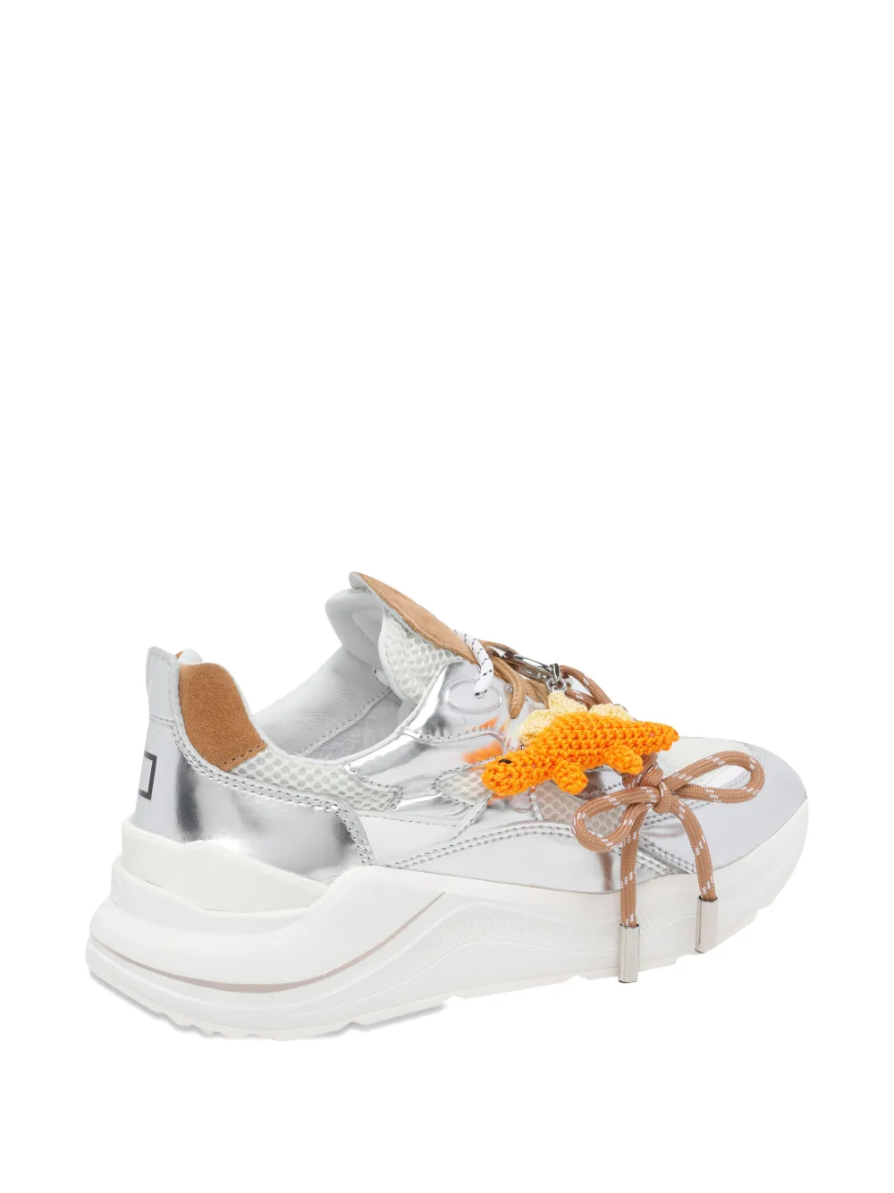 D.A.T.E. Fuga mirror sneakers Zilver