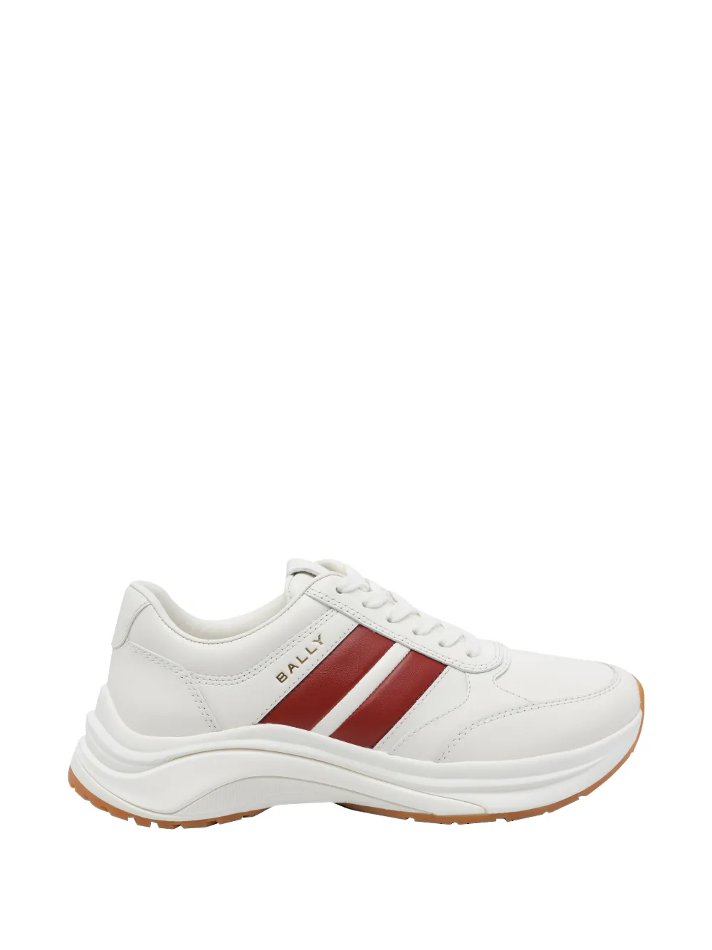 Bally logo-print panelled sneakers Wit