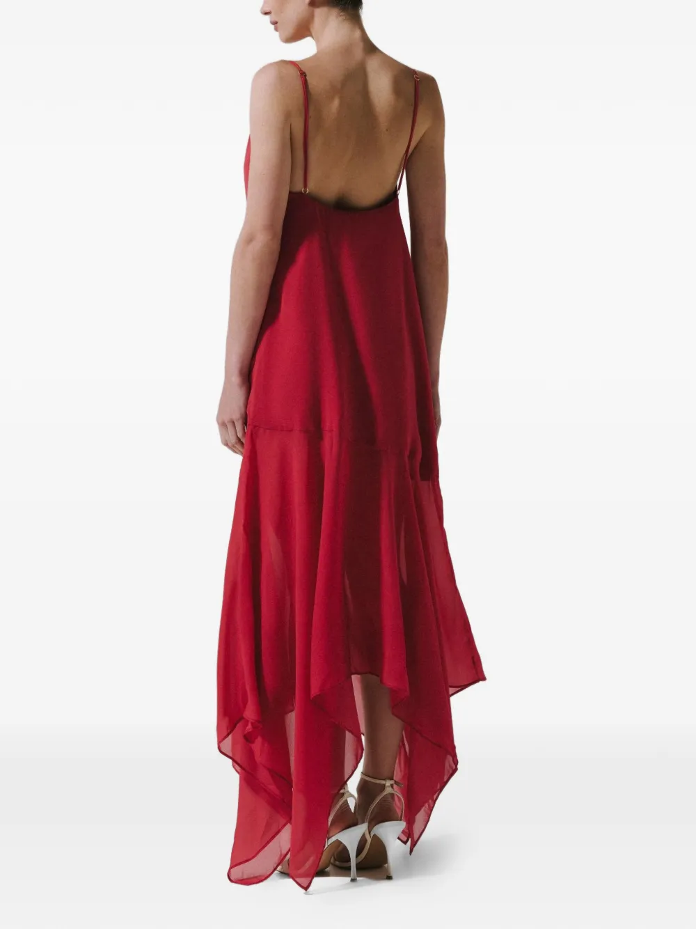 Baobab Carlota asymmetrische jurk Rood