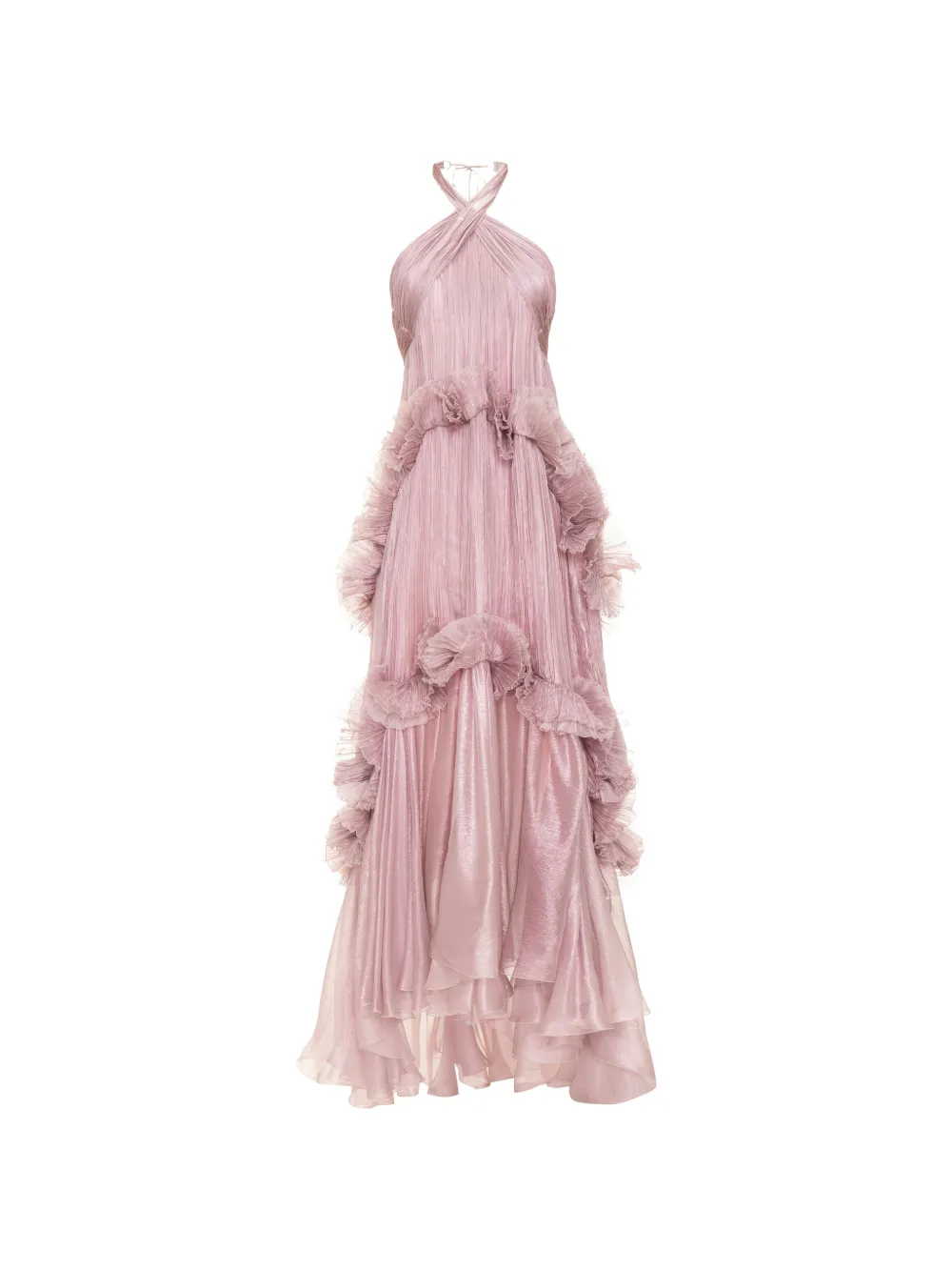 Maria Lucia Hohan Zadie ruffled maxi dress - Rosa