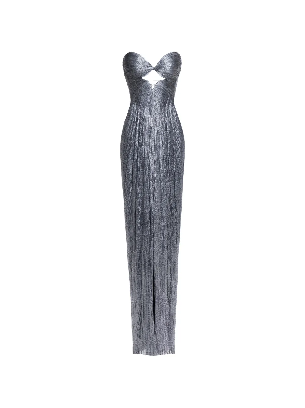 Maria Lucia Hohan Stephanie cut-out pleated maxi dress - Silber