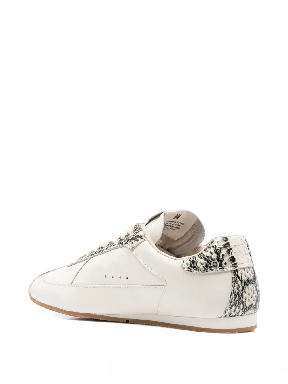 AMIRI python-effect star-patch sneakers Wit